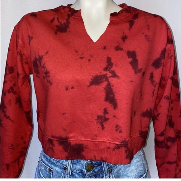 *CUSTOM DYED CROPPED SWEATSHIRT - Picture 2 of 4